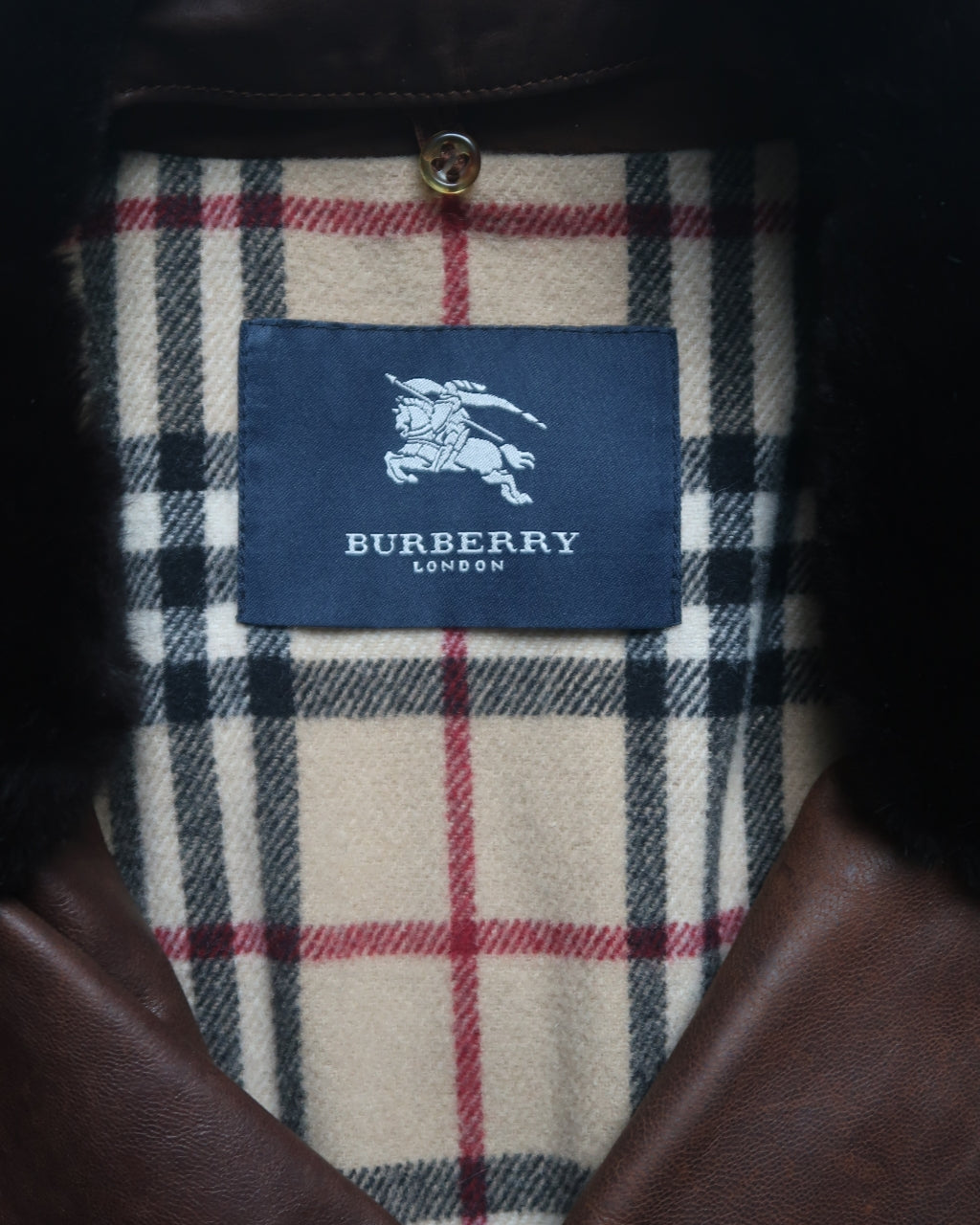 BURBERRY leather trench coat | L - XL