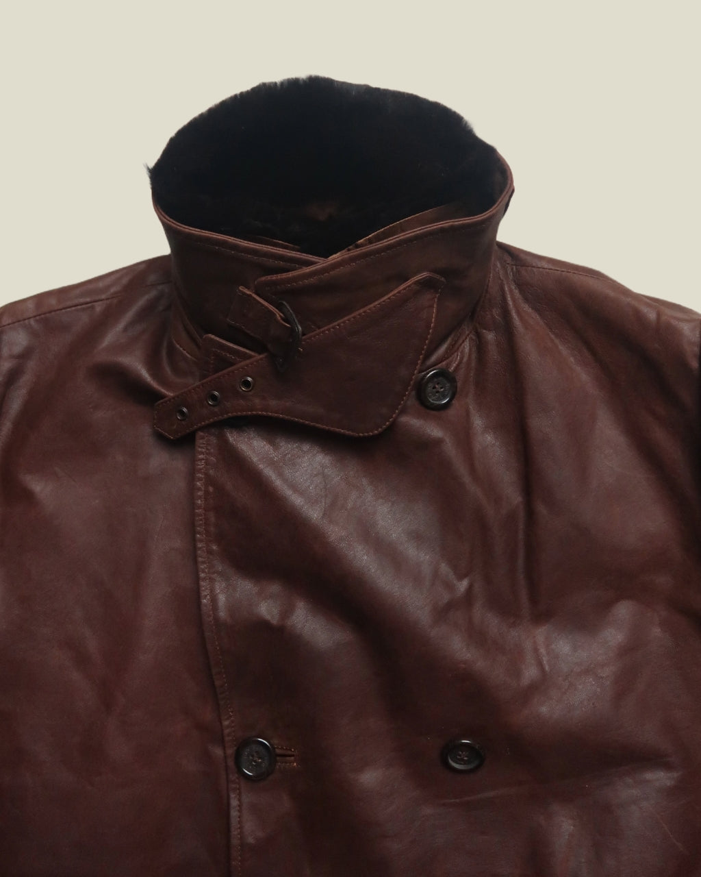BURBERRY leather trench coat | L - XL